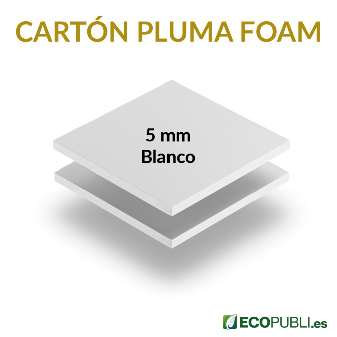Panel Cartón Pluma Foam Grosor 5 mm