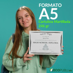Diploma A5 Cartulina Martillada 246 gr