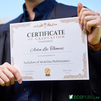 Diploma A4 Papel 170 gr