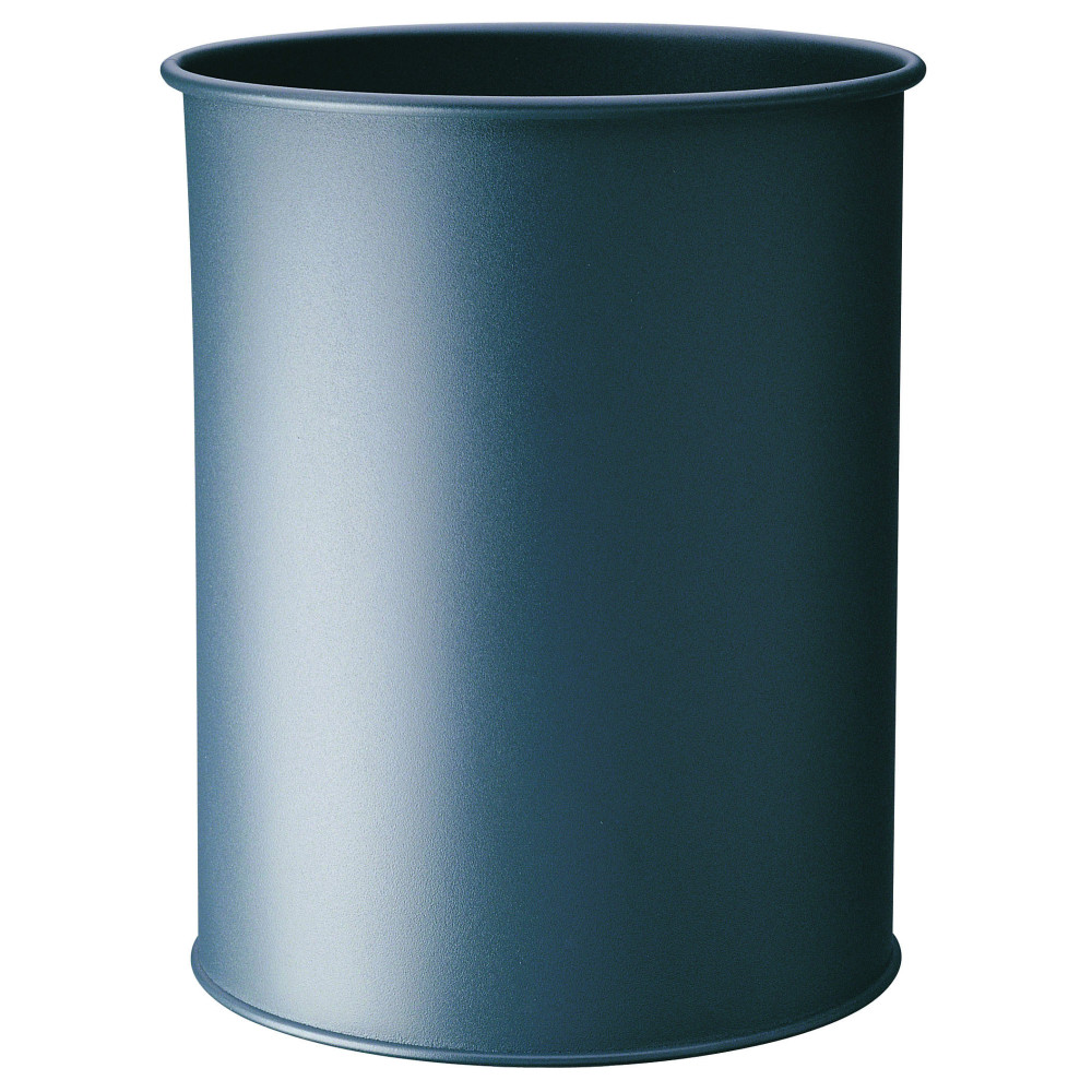 1 Ud Papelera Metal 15L Circular Antracita