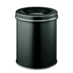 1 Ud Papelera SAFE 15L Circular Negra