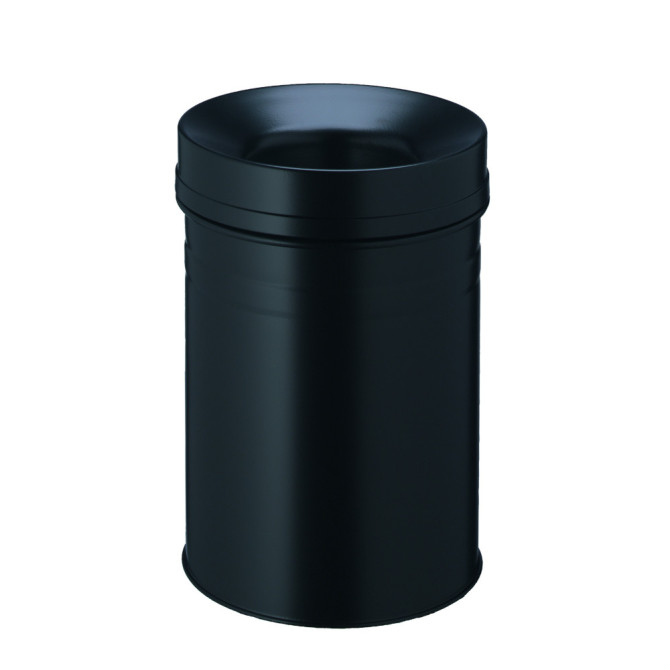 1 Ud Papelera SAFE PLUS 15L Circular Negra
