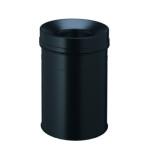1 Ud Papelera SAFE PLUS 15L Circular Negra