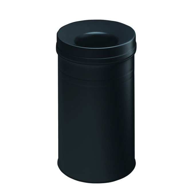 1 Ud Papelera SAFE PLUS 30L Circular Negra