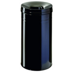 1 Ud Papelera SAFE PLUS 60L Circular Negra