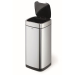 1 Ud Papelera Sensor NO TOUCH 35L Metalico Plateado