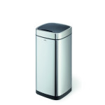1 Ud Papelera Sensor NO TOUCH 35L Metalico Plateado