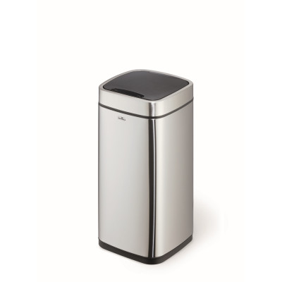 1 Ud Papelera Sensor NO TOUCH 21L Metalico Plateado