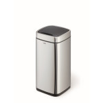 1 Ud Papelera Sensor NO TOUCH 21L Metalico Plateado