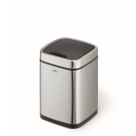 1 Ud Papelera Sensor NO TOUCH 6L Metalico Plateado