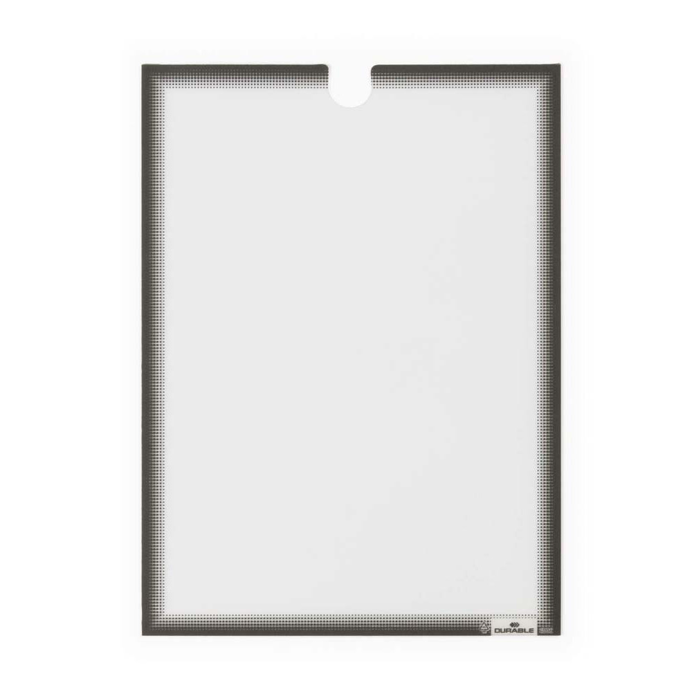 5 Uds Funda Portadocumentos A4 Auto adhesiva Antracita