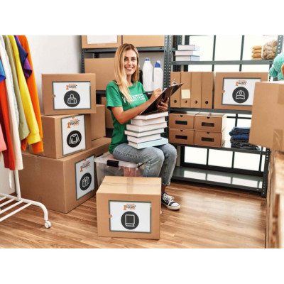 5 Uds Funda Portadocumentos A4 Auto adhesiva Antracita.