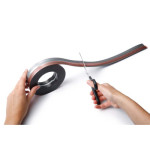 1 Ud RAIL Magnético Auto adhesivo DURAFIX ROLL 5m Plateado.