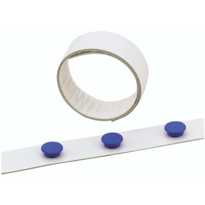 1 Ud Tira Magnética Auto adhesiva 5mx35mm Blanca.