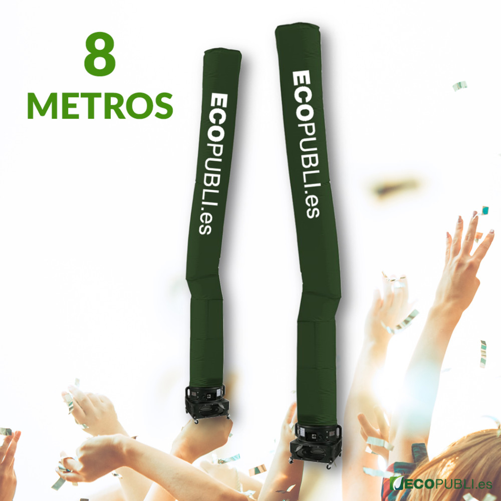 Skydancer publicitario personalizado barato de 8 metros