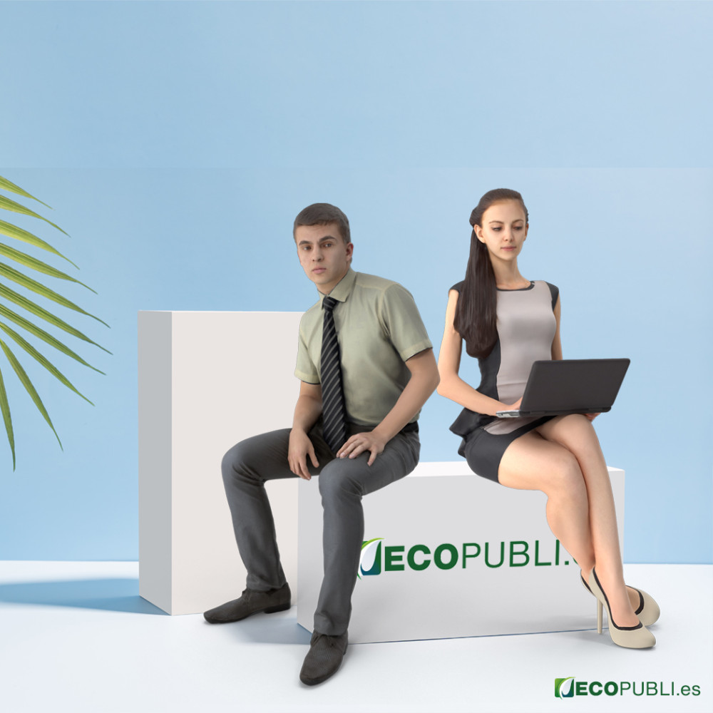 Cubos publicitarios rígidos dos plazas con impresión personalizada