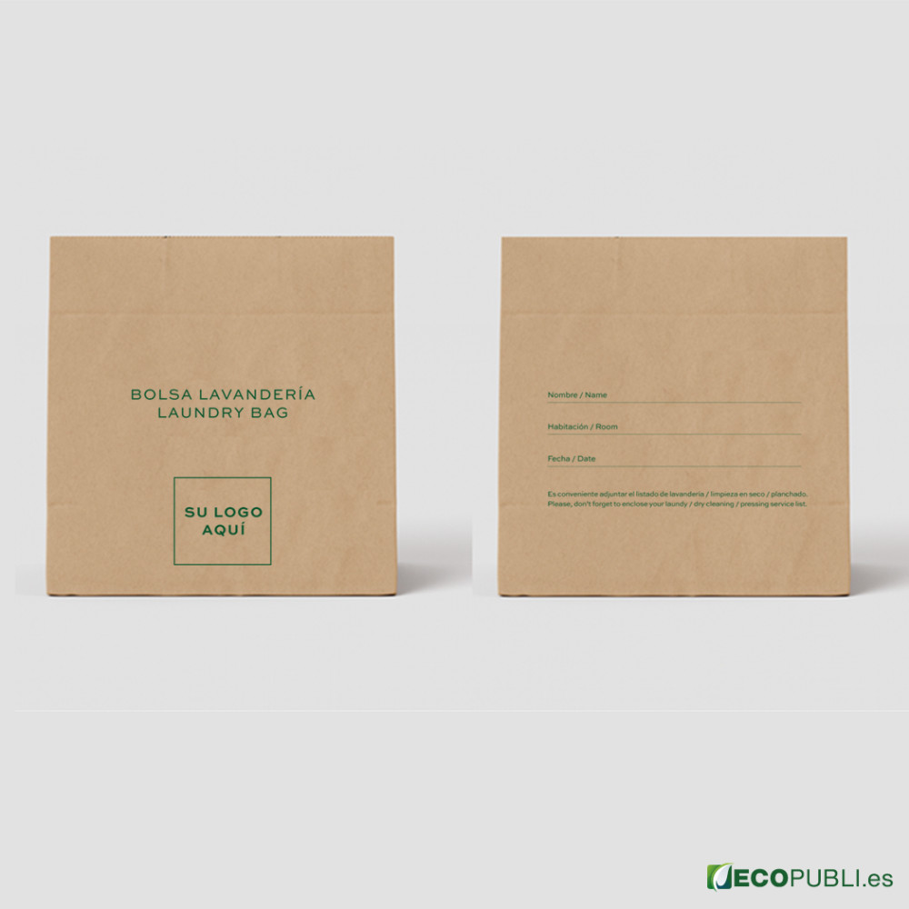 Bolsas de Lavandería Papel Kraft Personalizadas