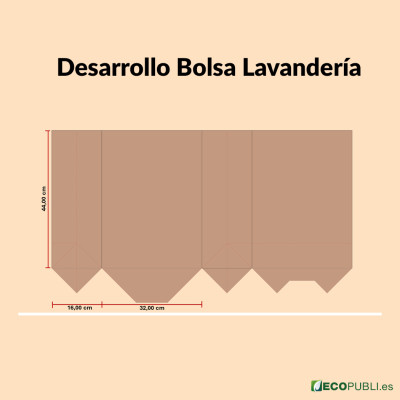 Bolsas kraft económica para lavandería con logo