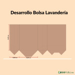 Bolsas kraft económica para lavandería con logo