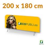 lona personalizada para valla de obra o evento