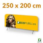 tela cubrevallas para campañas promocionales