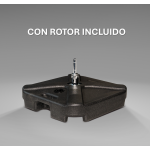 base para bandera de 20 litros con rotor giratorio