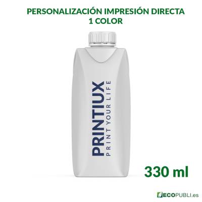 Briks de agua con logo personalizados 330 ml para eventos corporativos