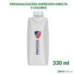 Briks de agua personalizados 330 ml para campañas publicitarias