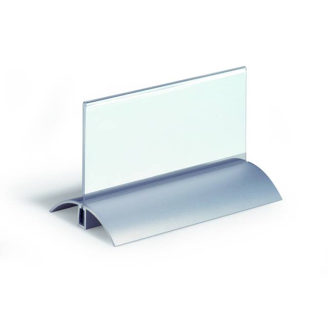 Portanombres de mesa personalizados 61x150 mm para congresos y ferias
