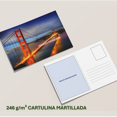 Tarjeta Postal A6 246 g/m² Cartulina Martillada