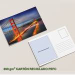 Tarjeta Postal A6 300 gm² Cartón Reciclado PEFC