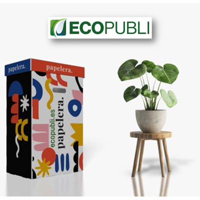 Papelera Eco de Polipropileno marca Ecopubli.