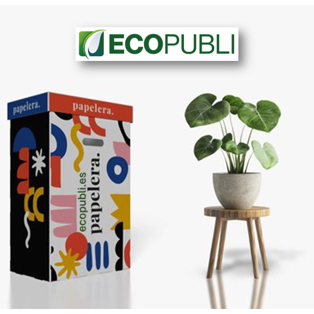 Papelera Eco de Polipropileno marca Ecopubli.