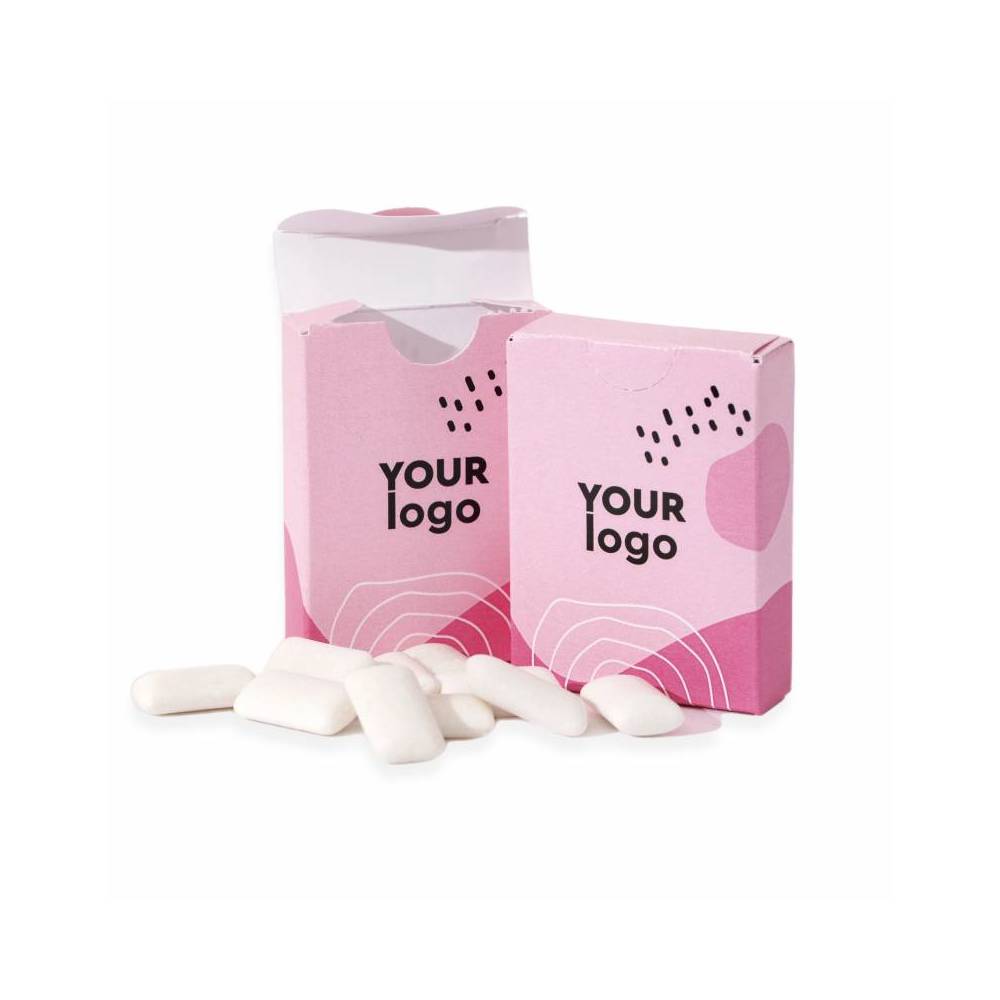Mini Caja de Chicles personalizados con logo