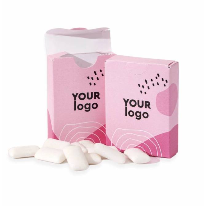 Mini Caja de Chicles personalizados con logo