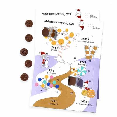 Calendario de Adviento de chocolate 75 g