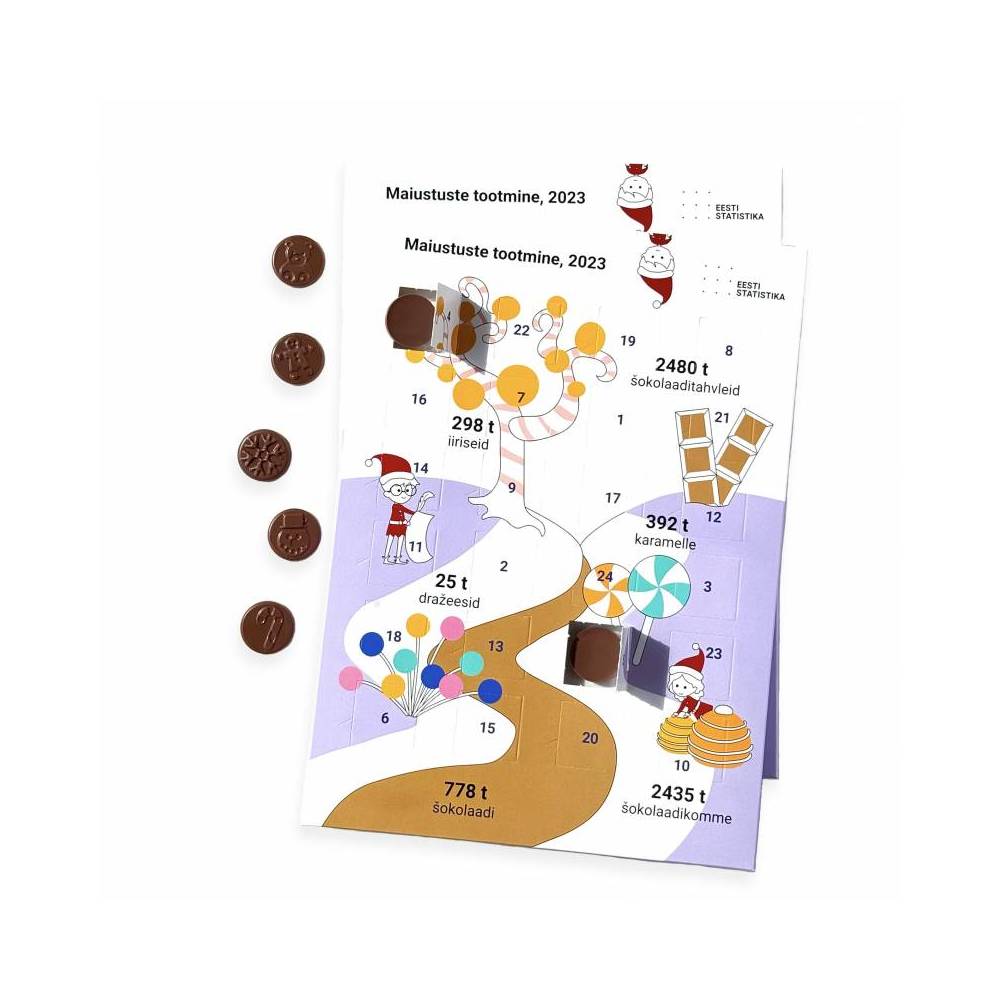 Calendario de Adviento de chocolate 75 g