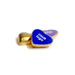 Chocolatinas con forma de corazón con logo