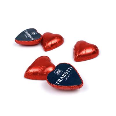 personalizacion de chocolatinas forma de corazon
