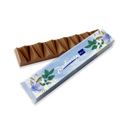 Chocolatina Personalizada Montaña Chocolate Leche. Ecopubli.