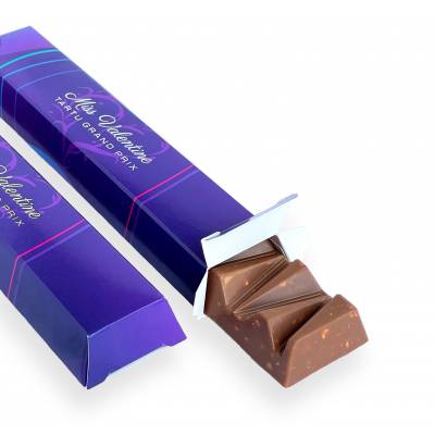 Chocolatina Personalizada Montaña Chocolate Leche. Ecopubli.