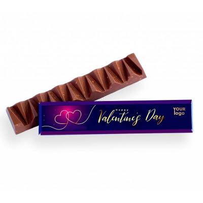 Chocolatina Personalizada Montaña Chocolate Leche. Ecopubli.