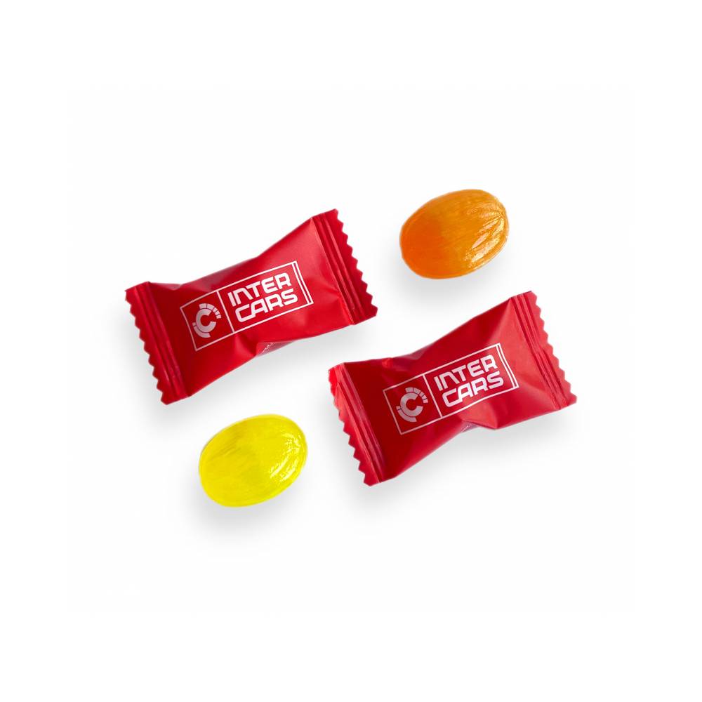 Caramelo Duro Flow Pack Ecopubli Personalizado.