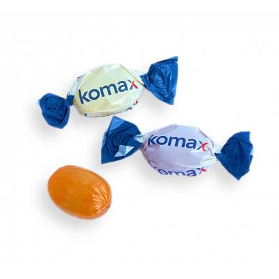 Caramelo Duro Doble Lazo Ecopubli Personalizado.