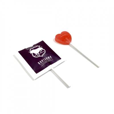 Piruletas Corazón con logo