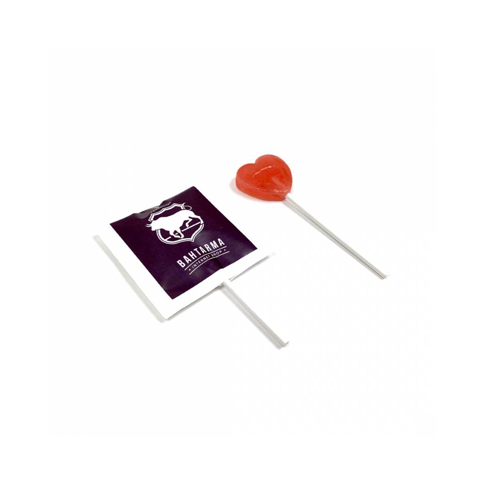 Piruletas Corazón con logo