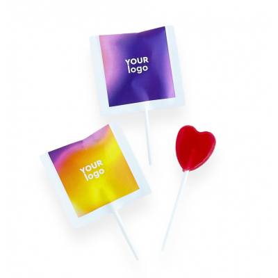 piruletas con forma de corazón personalizadas