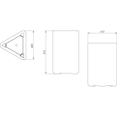 Papelera PSMKBE14300. Mobiliario Urbano de Calidad Ecopubli.