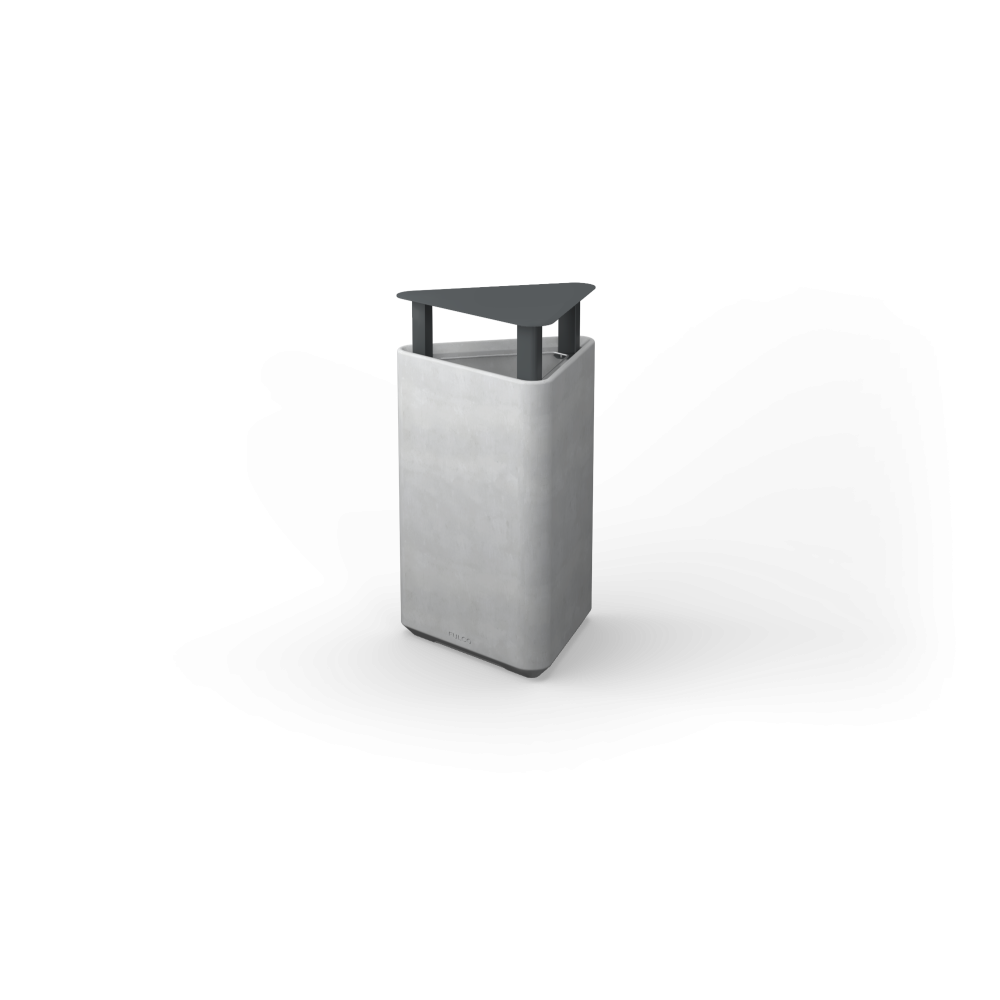 Papelera PSMKBE14400. Mobiliario Urbano de Calidad Ecopubli.