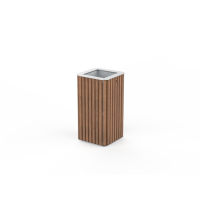 Papelera PSMKLI10600. Mobiliario Urbano de Calidad Ecopubli.